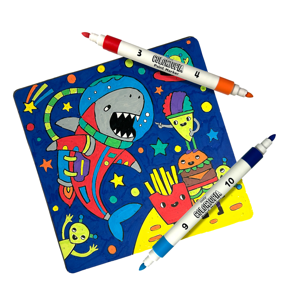 Ooly Colortopia: Paint Marker By Number Kit - Epic Advent