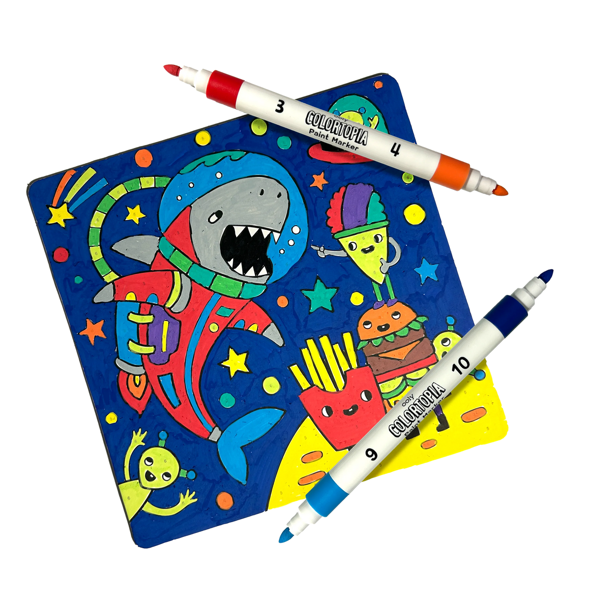 Ooly Colortopia: Paint Marker By Number Kit - Epic Advent