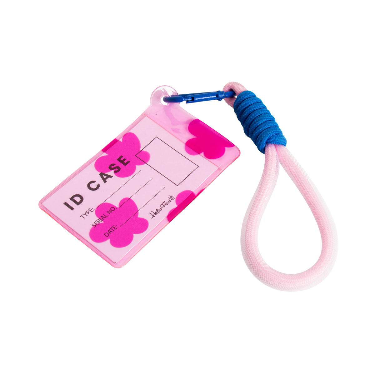 Helio Ferretti Card Holder with Carabiner Clip Floral Pink