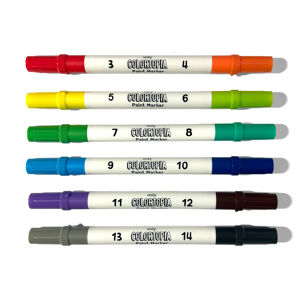 Ooly Colortopia: Paint Marker By Number Kit - Epic Advent