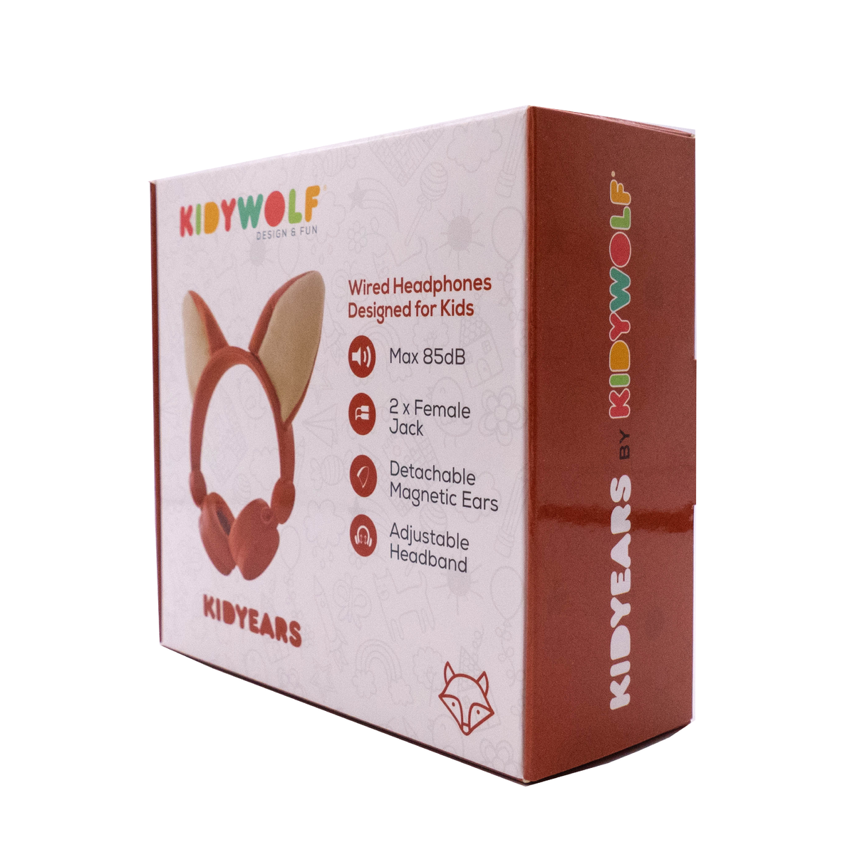 KIDYWOLF Headphones With Removeable Ears - Fox Headphones