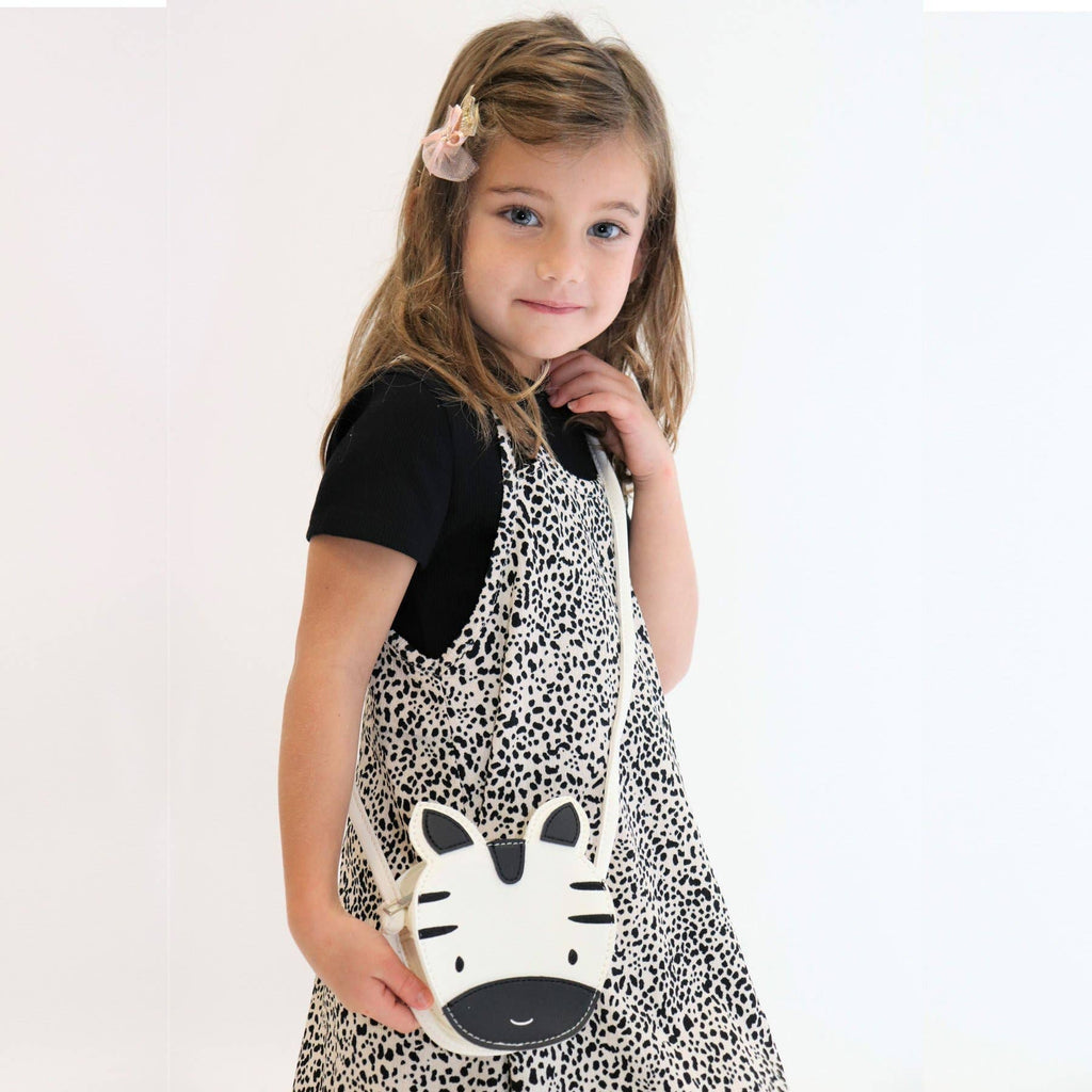 Yuko B - Children's Animal Shoulder Bag - Aiko the Zebra