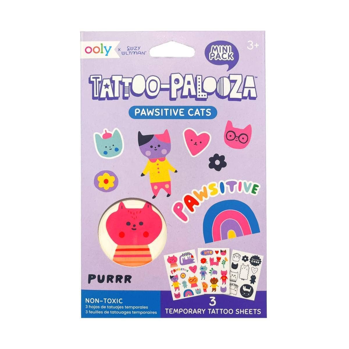 Ooly Palooza X Suzy: Mini Temporary Tattoos - Pawsitive Cats