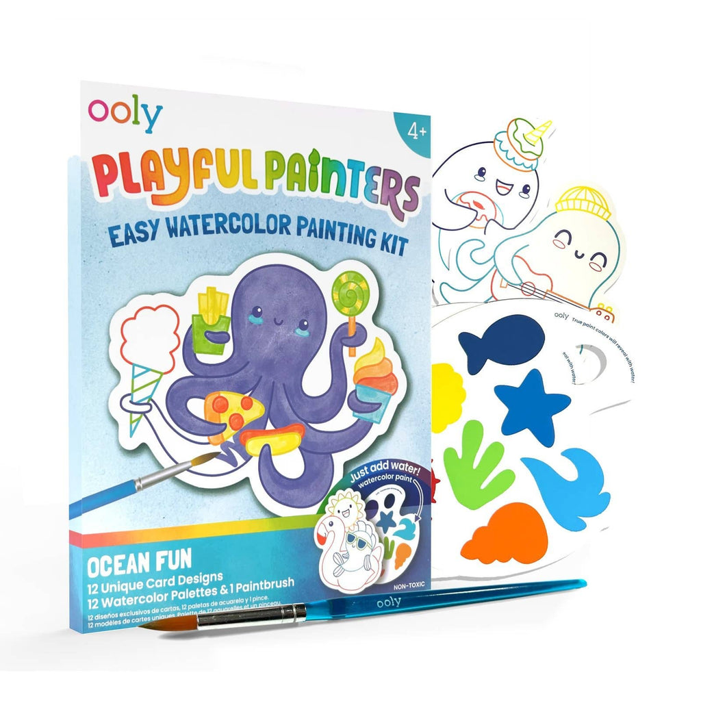 Ooly Playful Painters: Watercolor- Ocean Pals