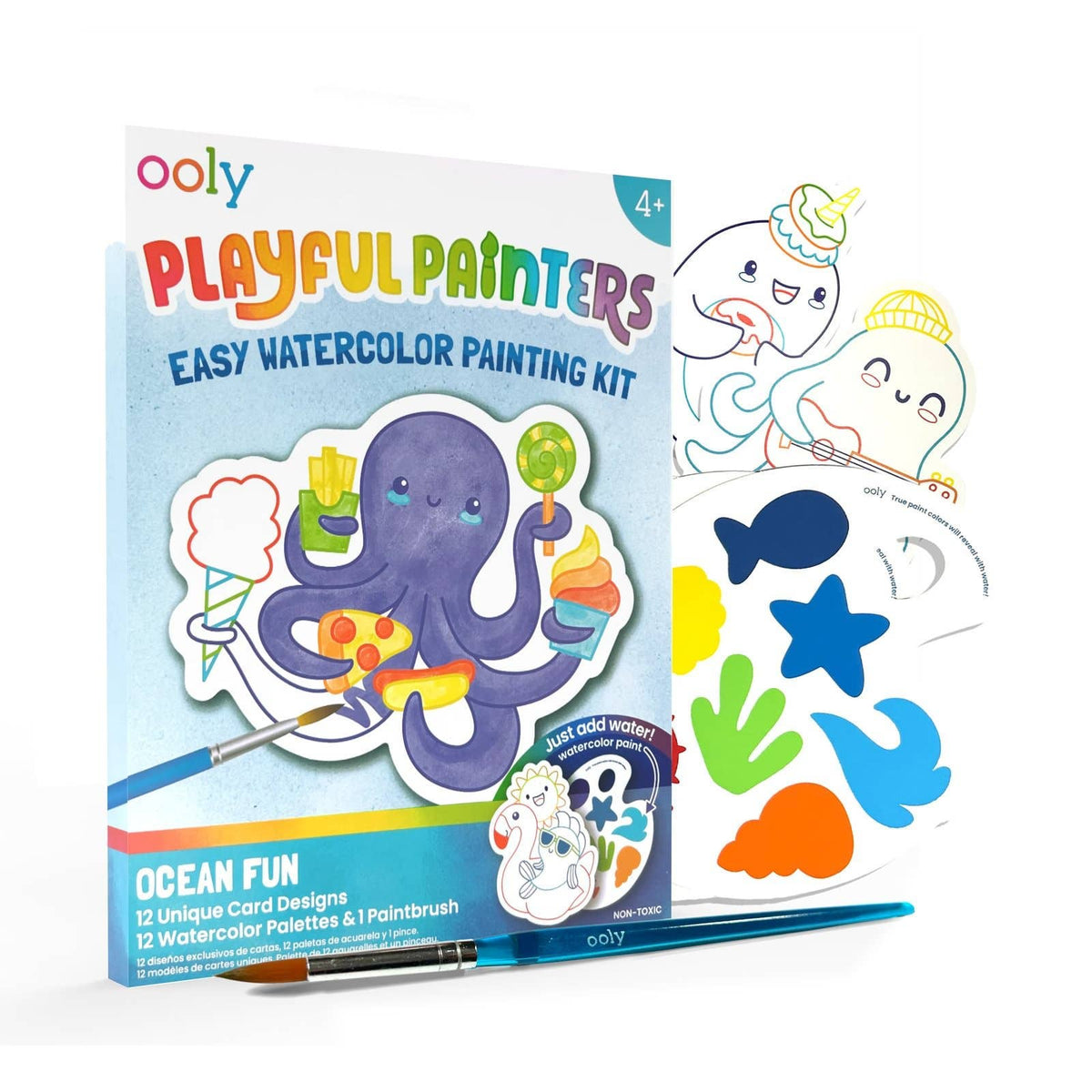 Ooly Playful Painters: Watercolor- Ocean Pals