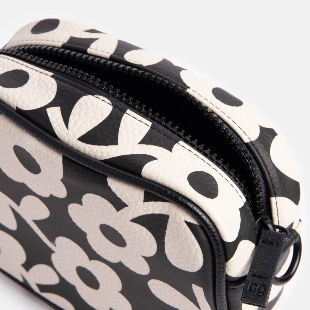Caroline Gardner - Charcoal Mono Bloom Camera Bag