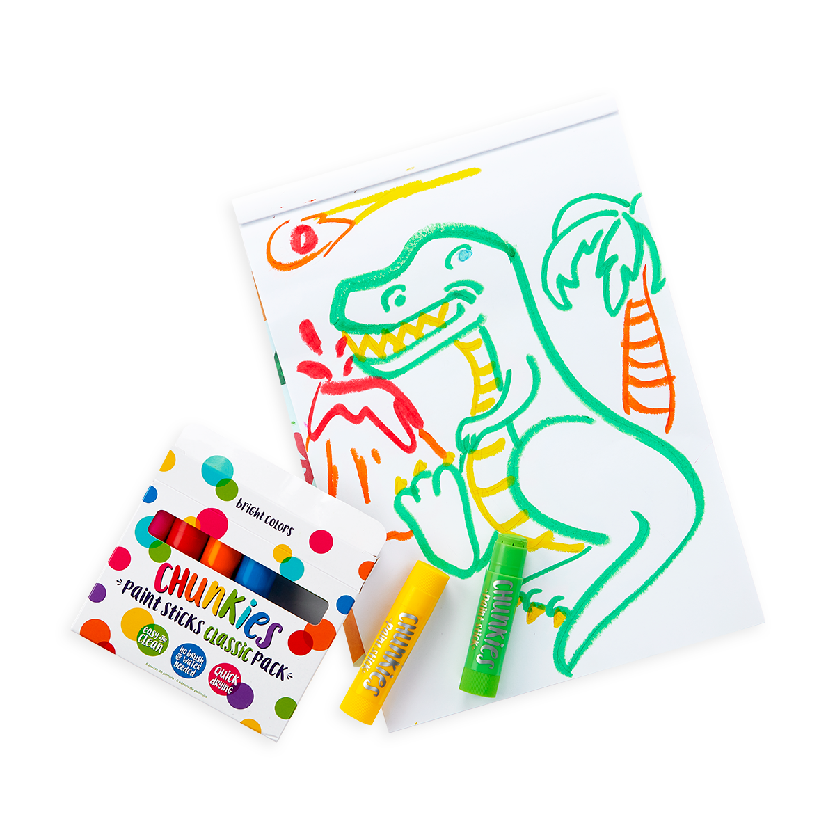 Ooly Chunkies: Paint Sticks Classic Pack (Set of 6)