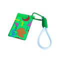 Helio Ferretti Card Holder with Carabiner Clip Green