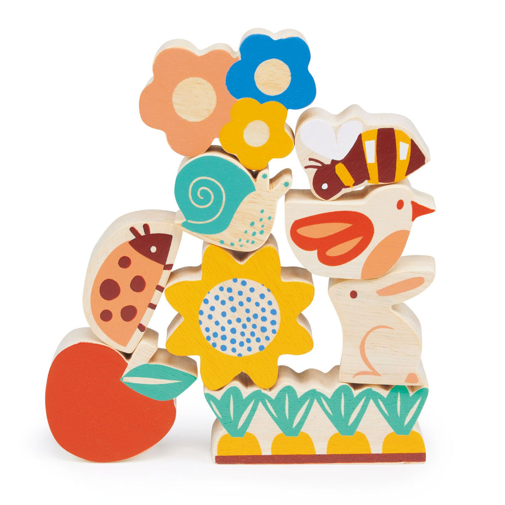 Mentari Set of 3 Happy Stackers Bundle (Garden, Ocean, Dinosaur)