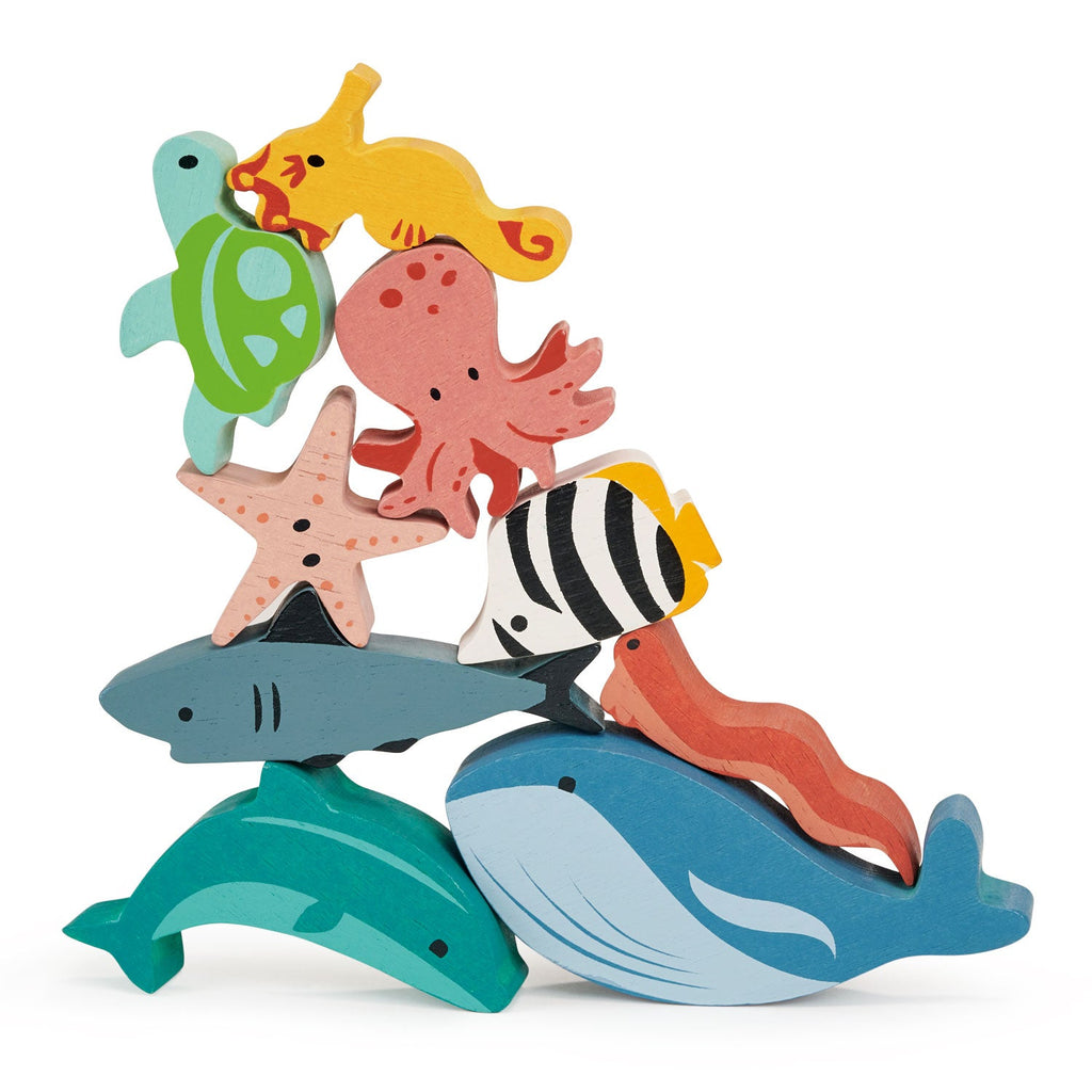 Mentari Set of 3 Happy Stackers Bundle (Garden, Ocean, Dinosaur)