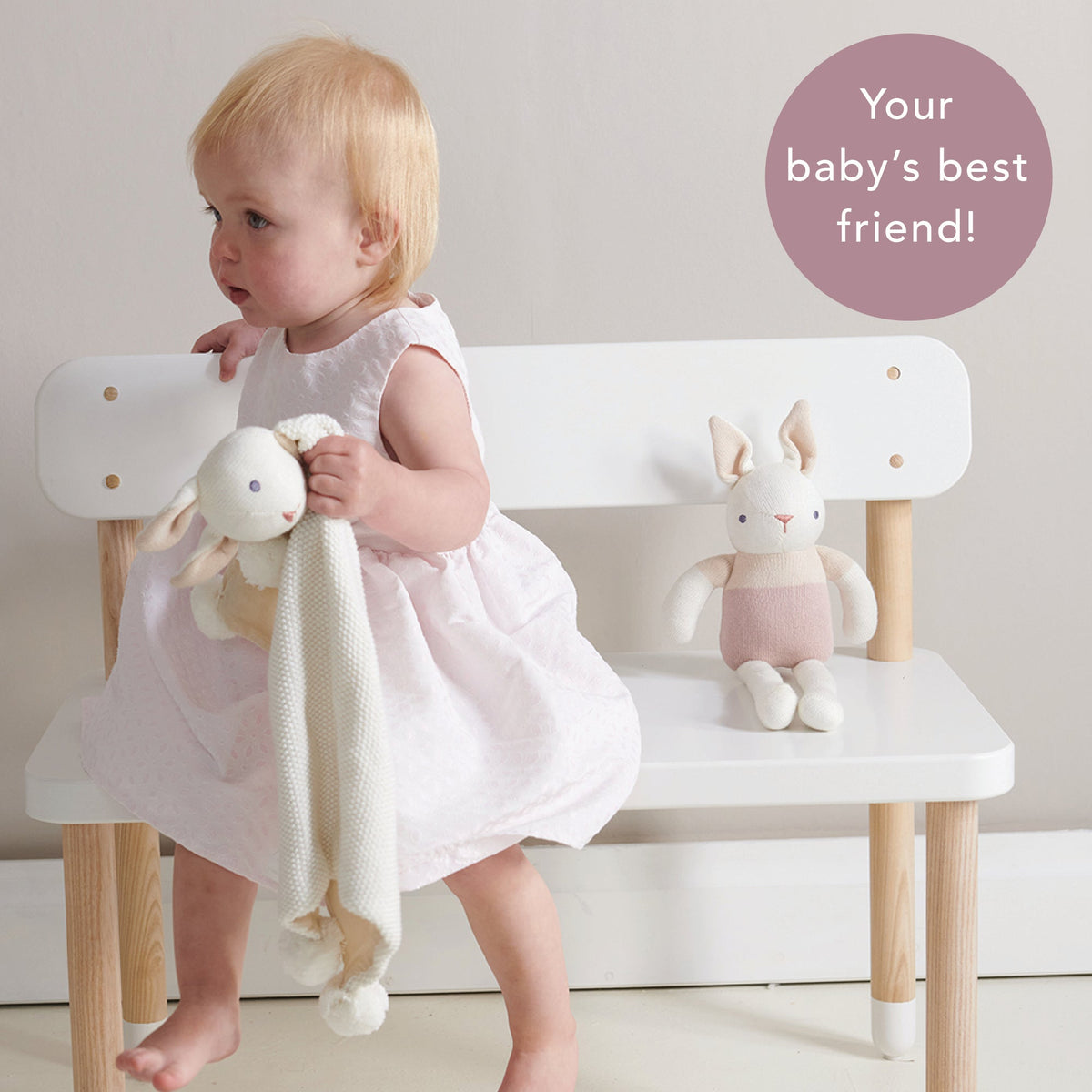 Baby Threads Cream Bunny Doll