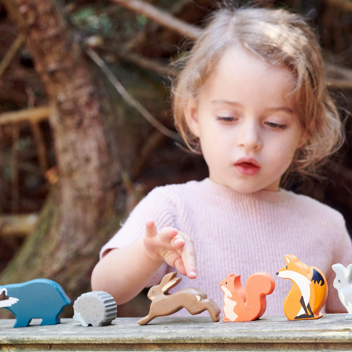 8 Woodland Animals Shelf Set