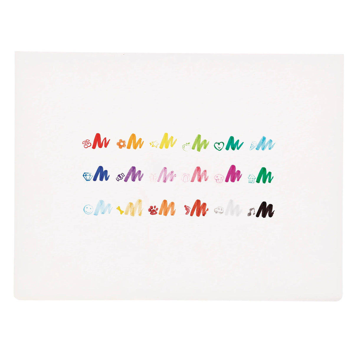 Ooly Stampables: Double-Ended Brush & Stamp Markers (Set of 18)
