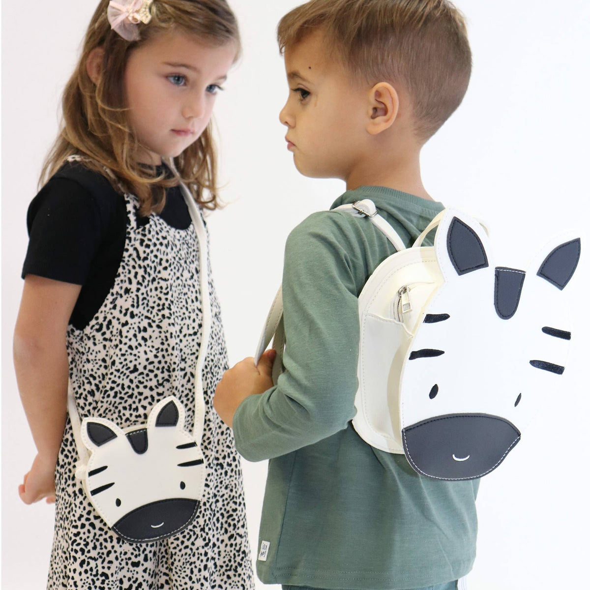 Yuko B - Children's Animal Shoulder Bag - Aiko the Zebra
