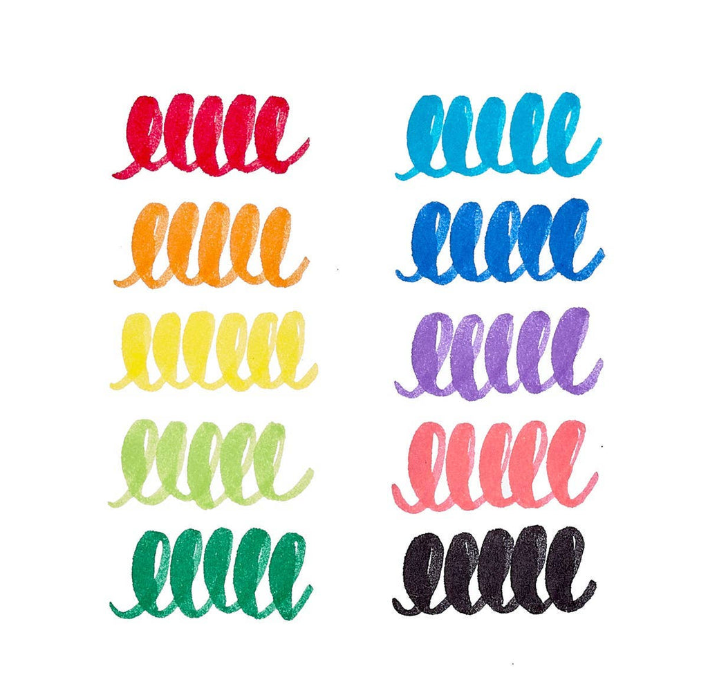 Ooly Big Bright Brush: Brush Markers (Set of 10)