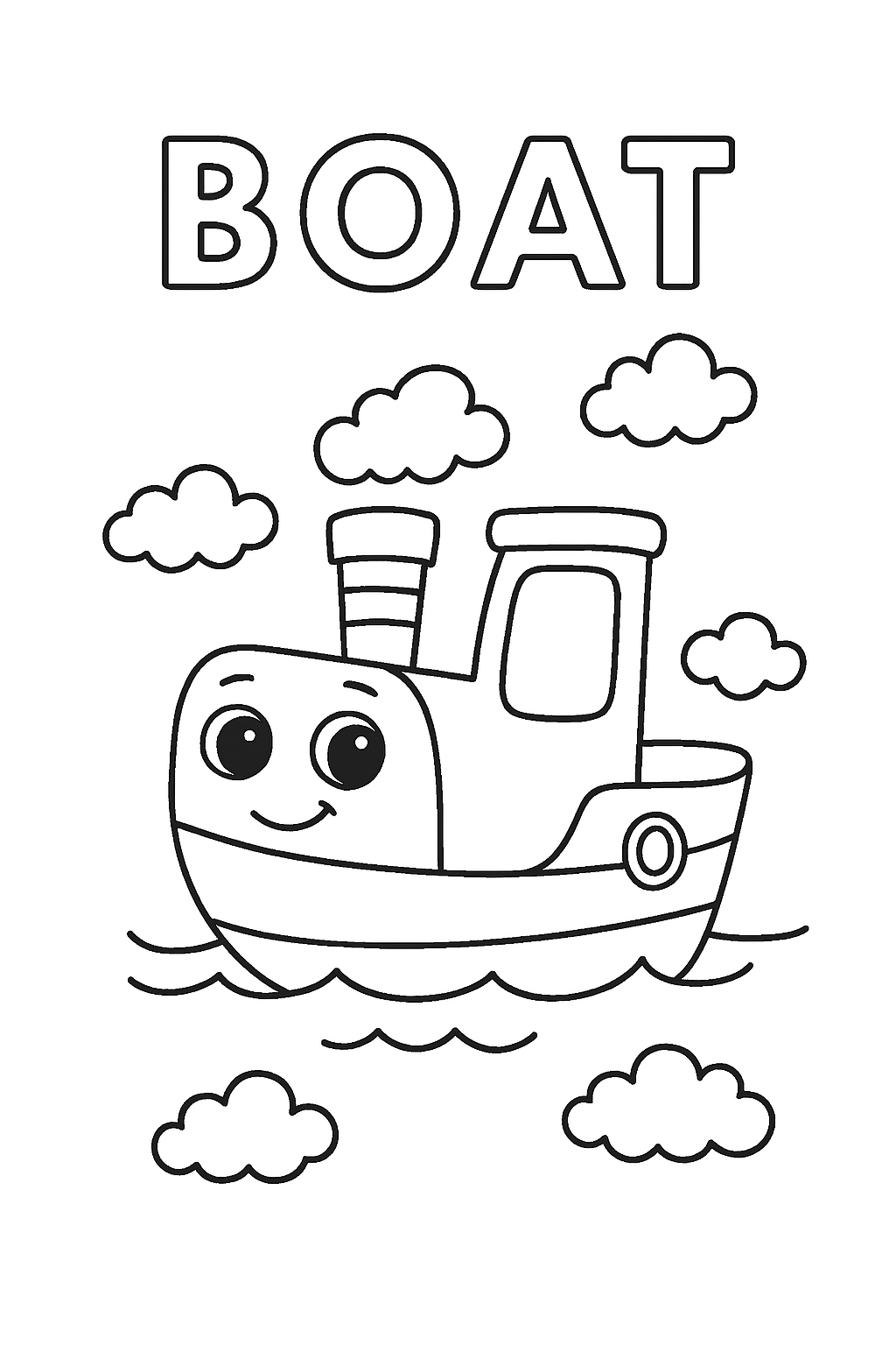 Colouring Pages: Transportation Fun