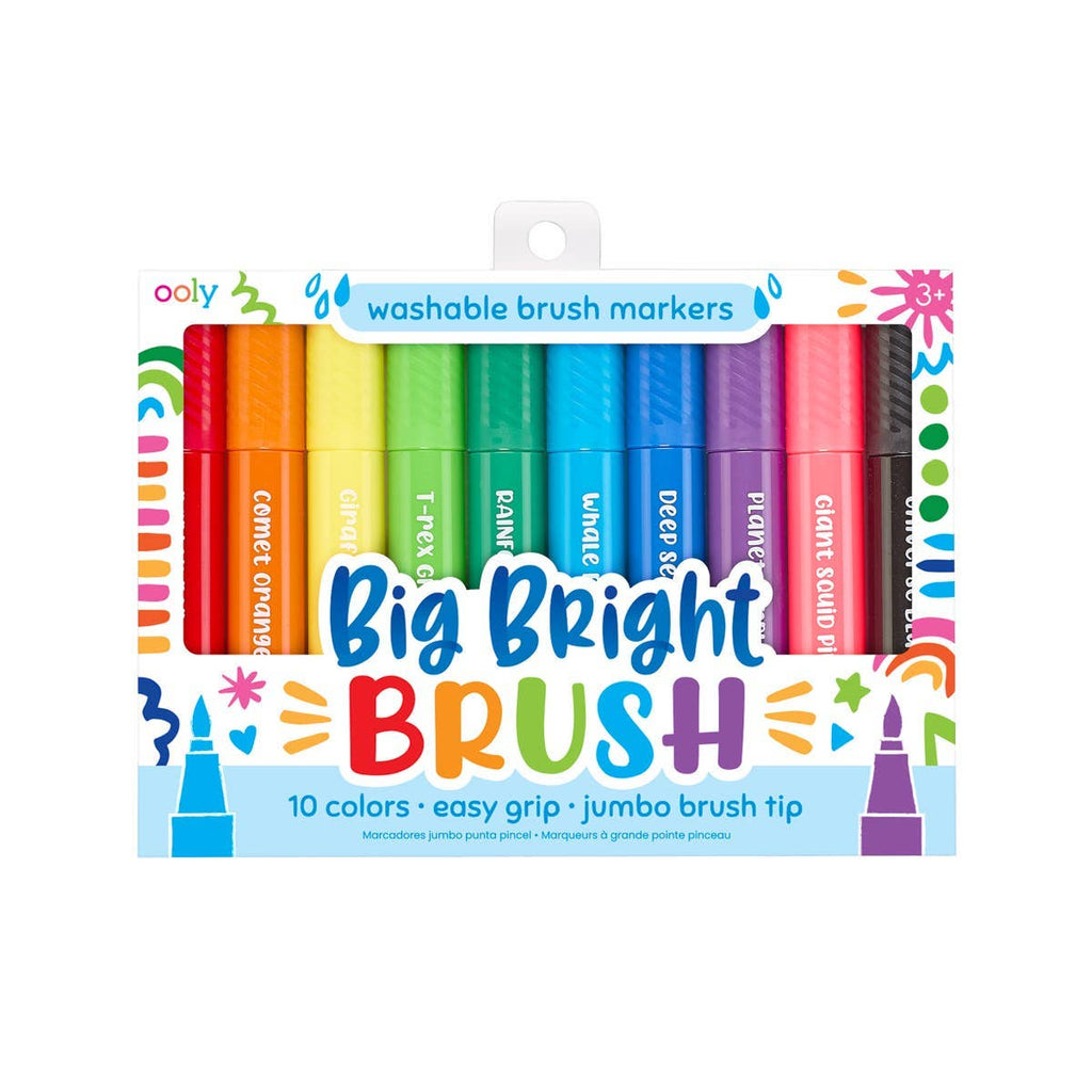 Ooly Big Bright Brush: Brush Markers (Set of 10)