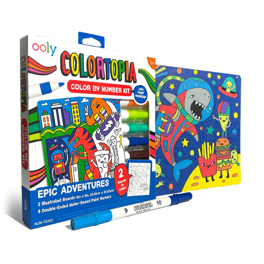 Ooly Colortopia: Paint Marker By Number Kit - Epic Advent