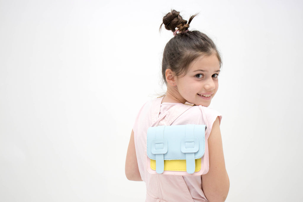 Yuko B - Children'S Shoulder Bag - Tamara Rose & Blue