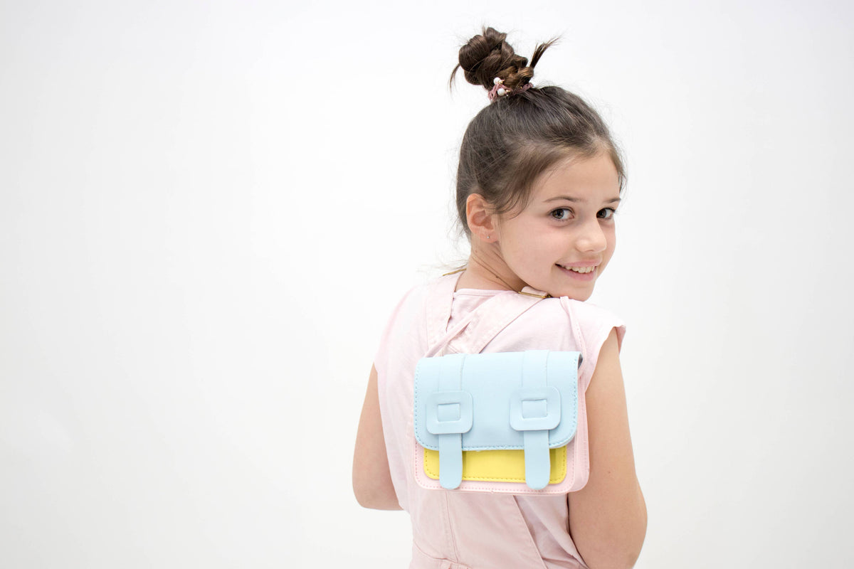 Yuko B - Children'S Shoulder Bag - Tamara Rose & Blue