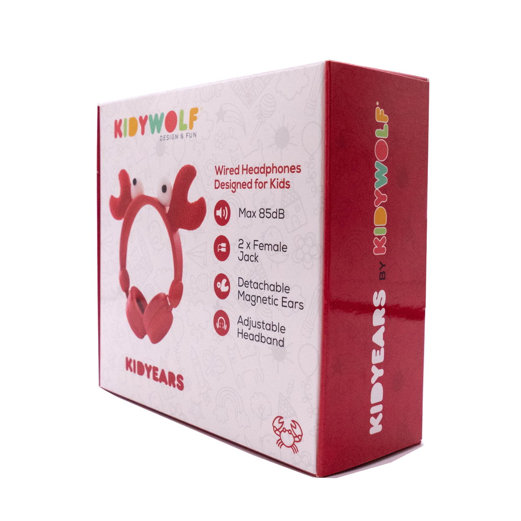 KIDYWOLF Headphones With Removeable Ears - Crab Headphones