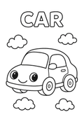 Colouring Pages: Transportation Fun