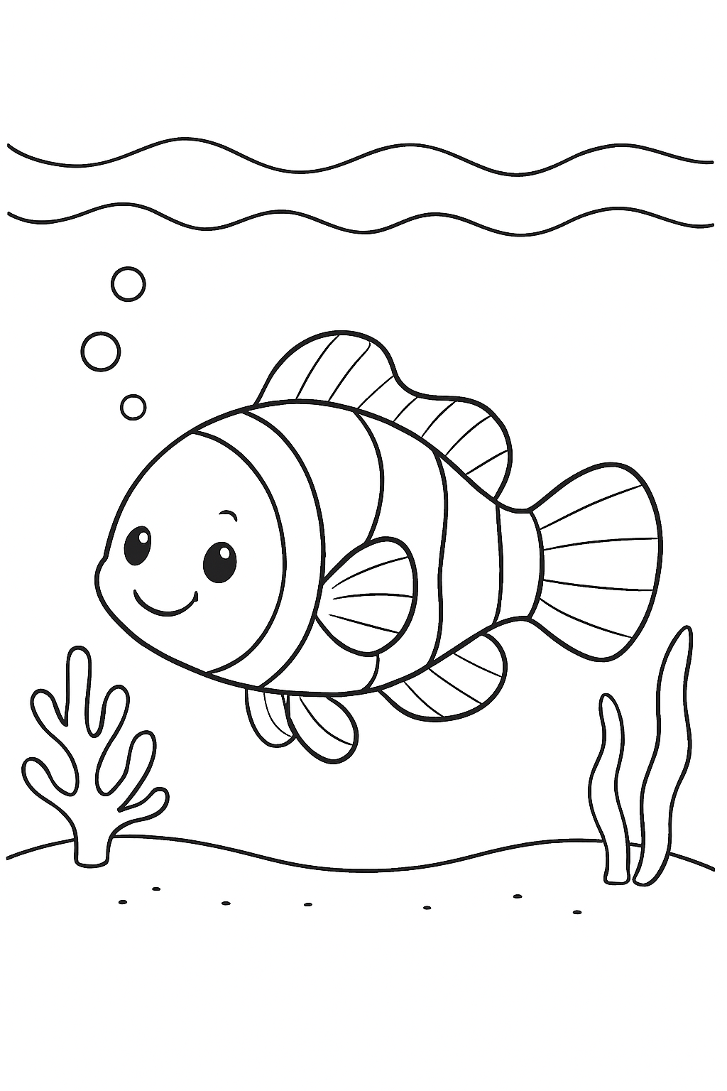 Colouring Pages: Ocean Creature