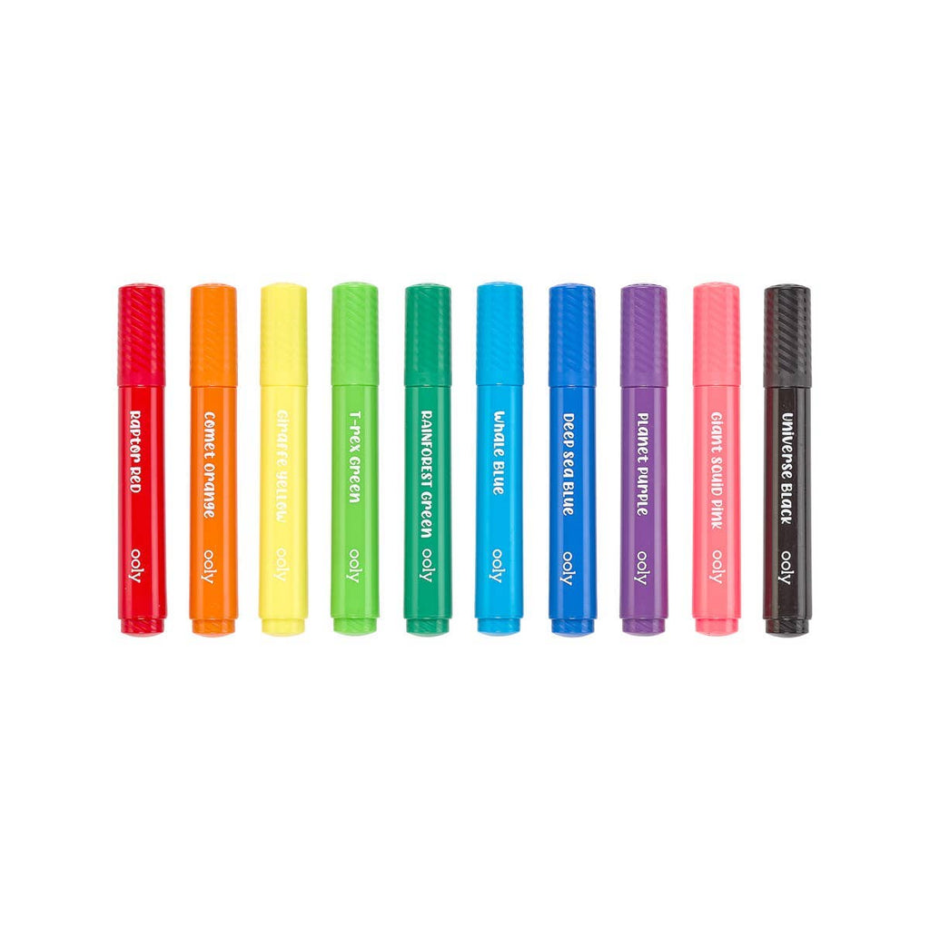 Ooly Big Bright Brush: Brush Markers (Set of 10)