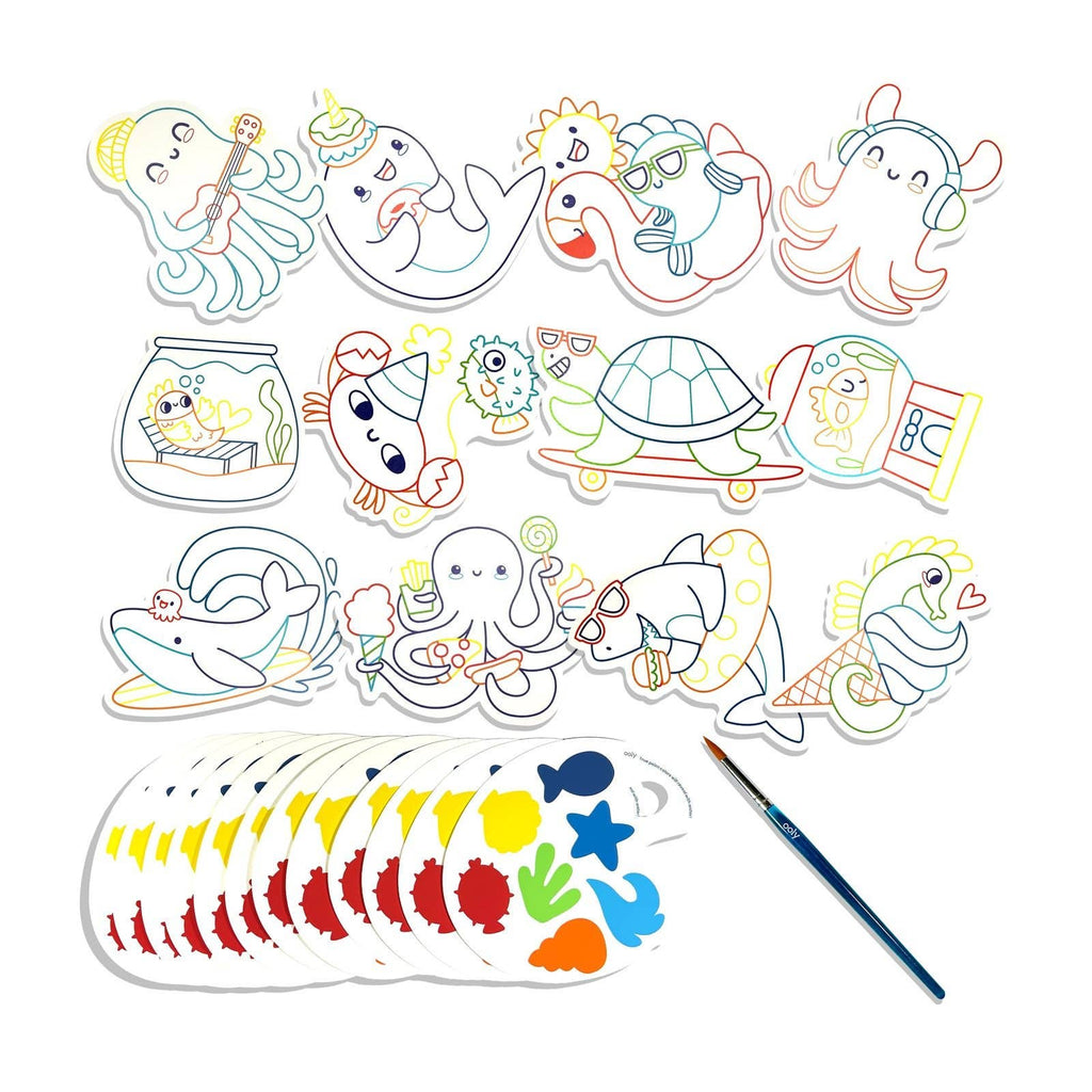 Ooly Playful Painters: Watercolor- Ocean Pals