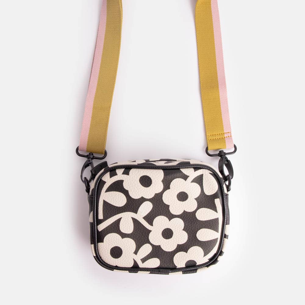 Caroline Gardner - Charcoal Mono Bloom Camera Bag