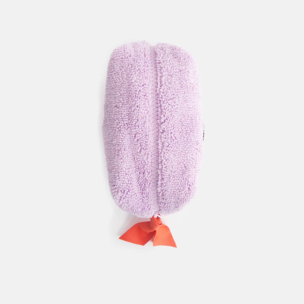Caroline Gardner - Lilac Towelling Mini Cube Cosmetic Bag