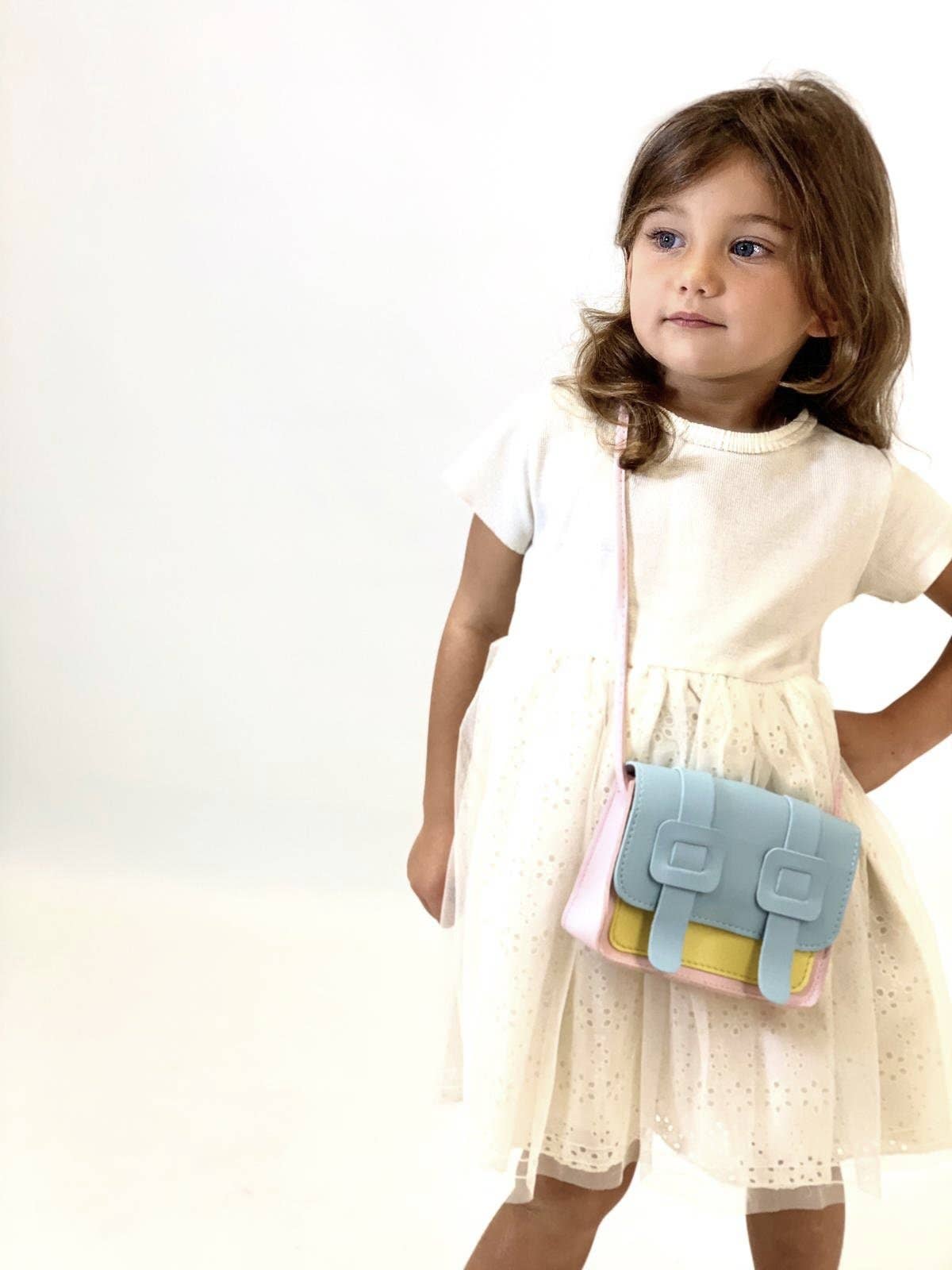 Yuko B - Children'S Shoulder Bag - Tamara Rose & Blue