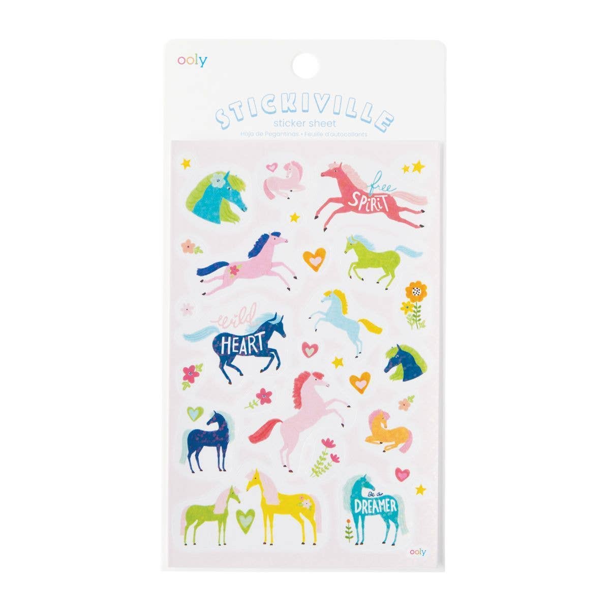 Ooly Stickiville: Standard Stickers - Wild Horses (1 Sheet)