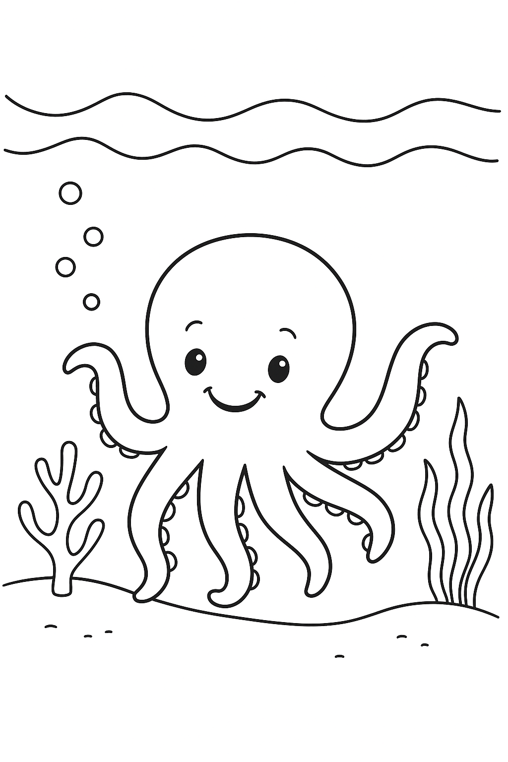 Colouring Pages: Ocean Creature