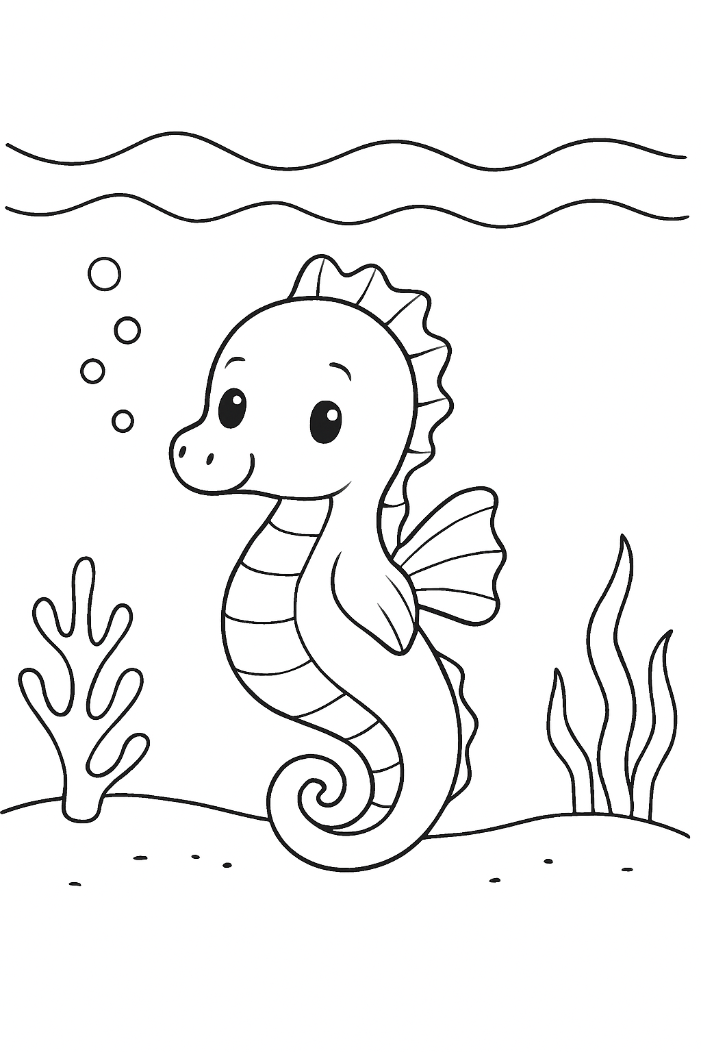 Colouring Pages: Ocean Creature