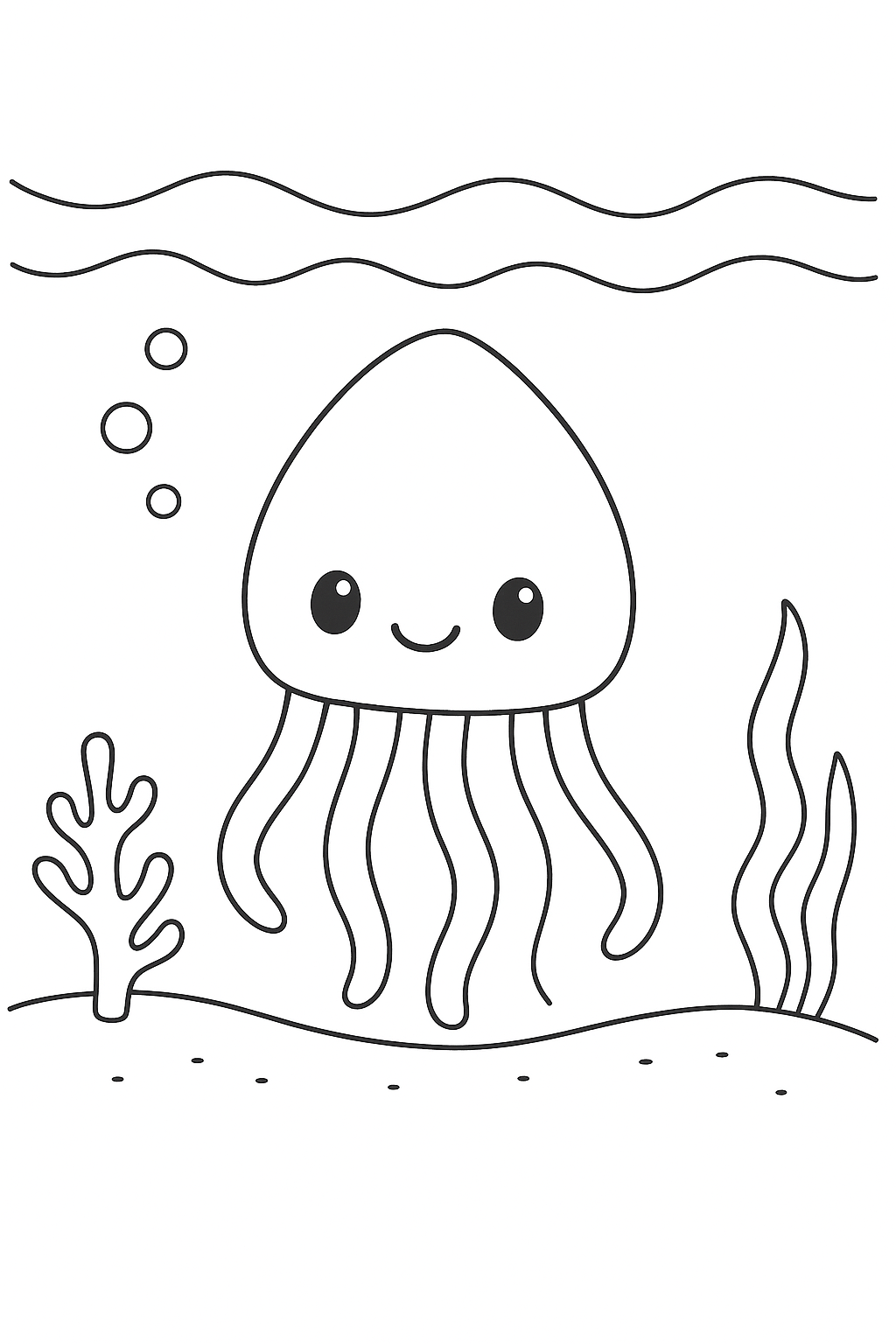 Colouring Pages: Ocean Creature
