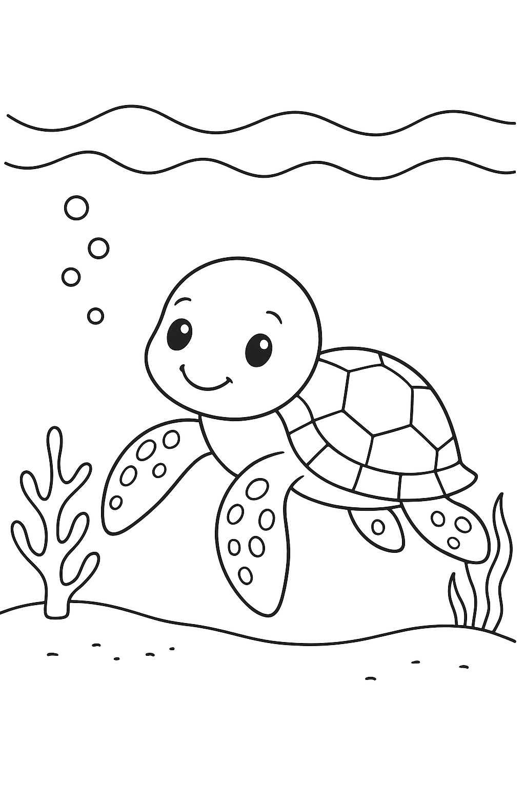 Colouring Pages: Ocean Creature