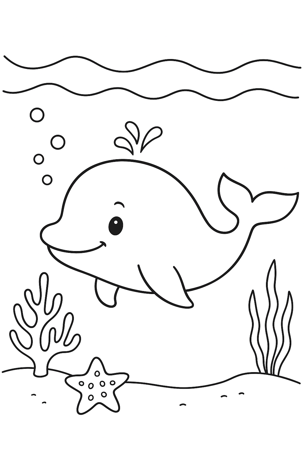 Colouring Pages: Ocean Creature